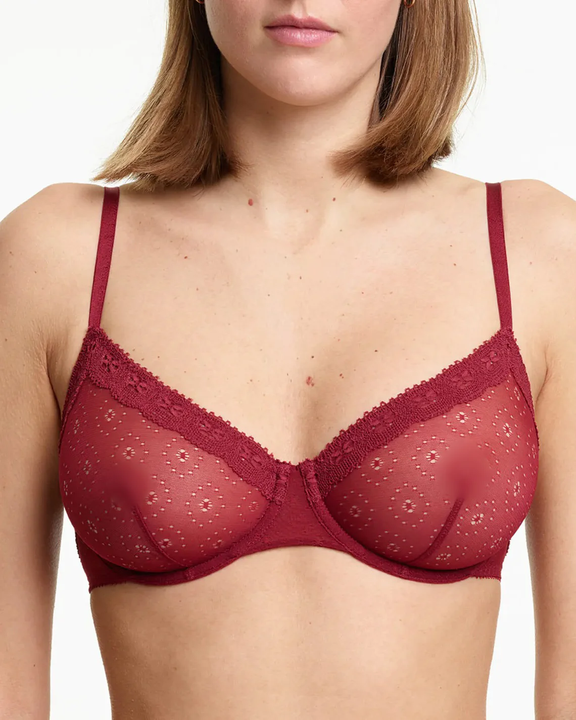 Alexandra Wired Bra | Burgundy