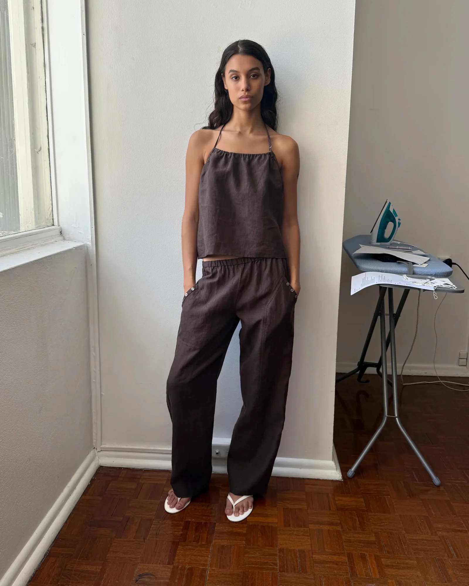 Angle Pocket Pant | Bark - Image 2