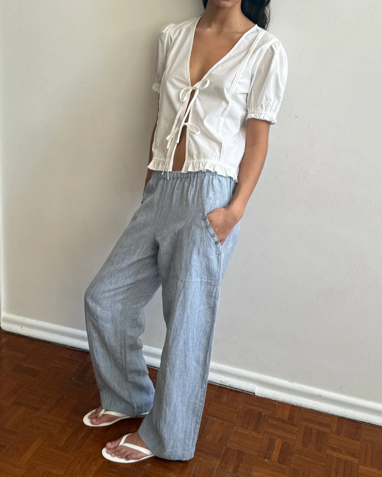 Angle Pocket Pant | Blue Stripe - Image 2