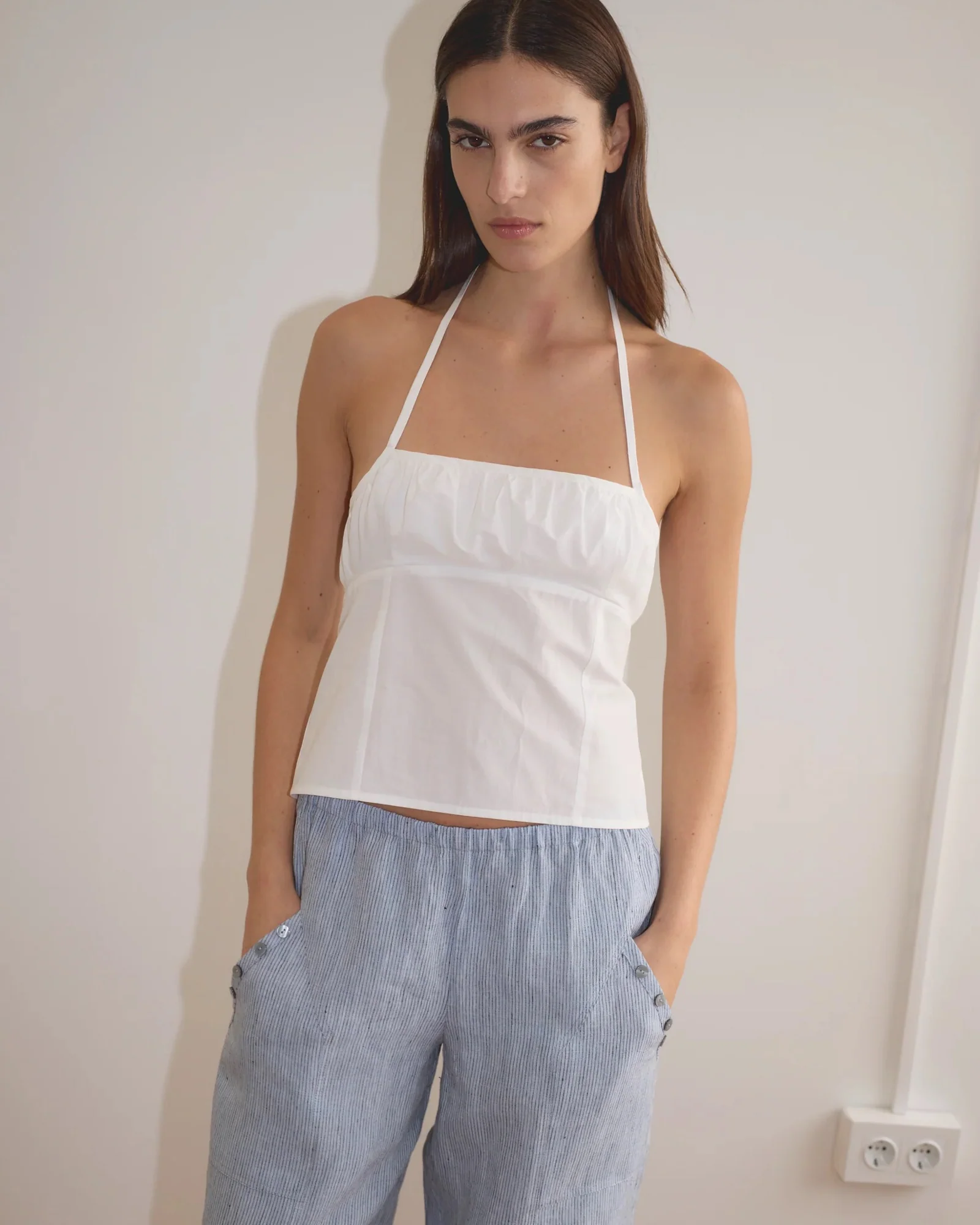 Angle Pocket Pant | Blue Stripe - Image 3