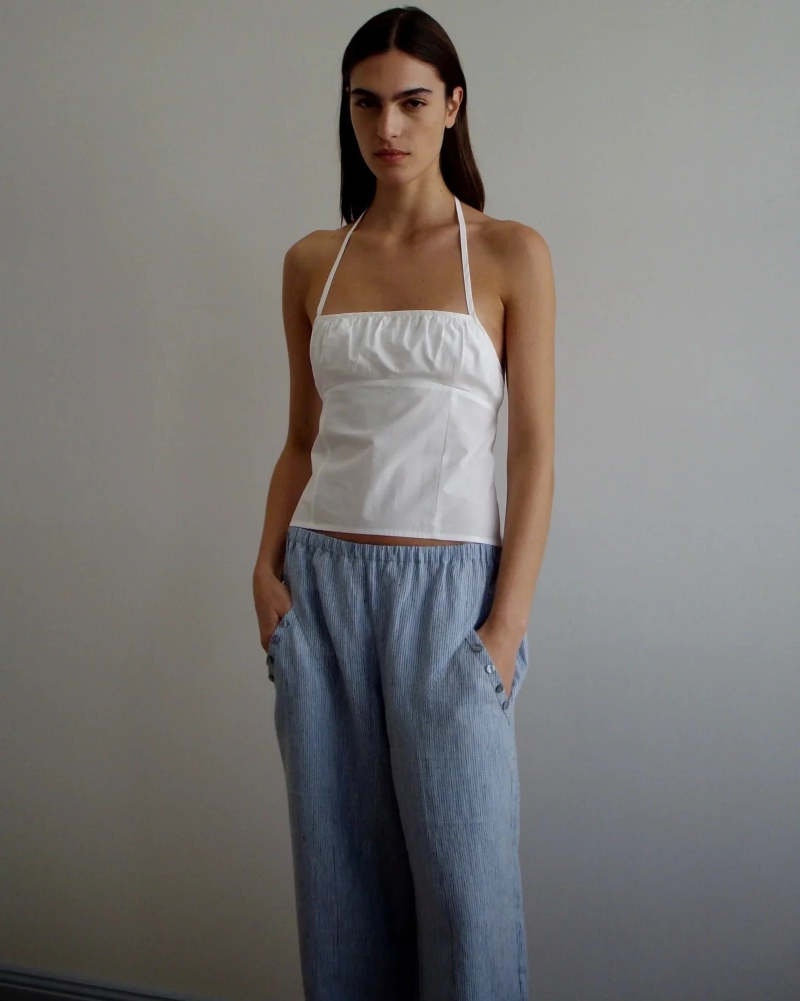 Angle Pocket Pant | Blue Stripe - Image 5