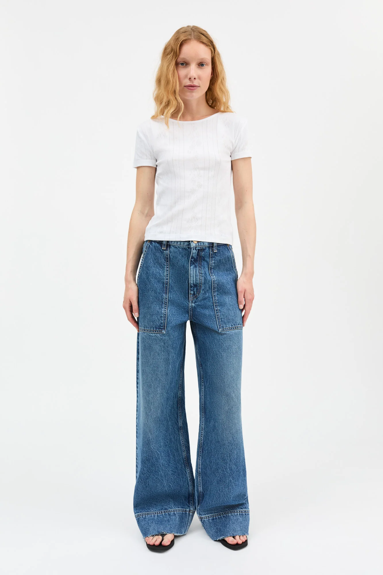 Anna Cap Sleeve Tee | White - Image 2