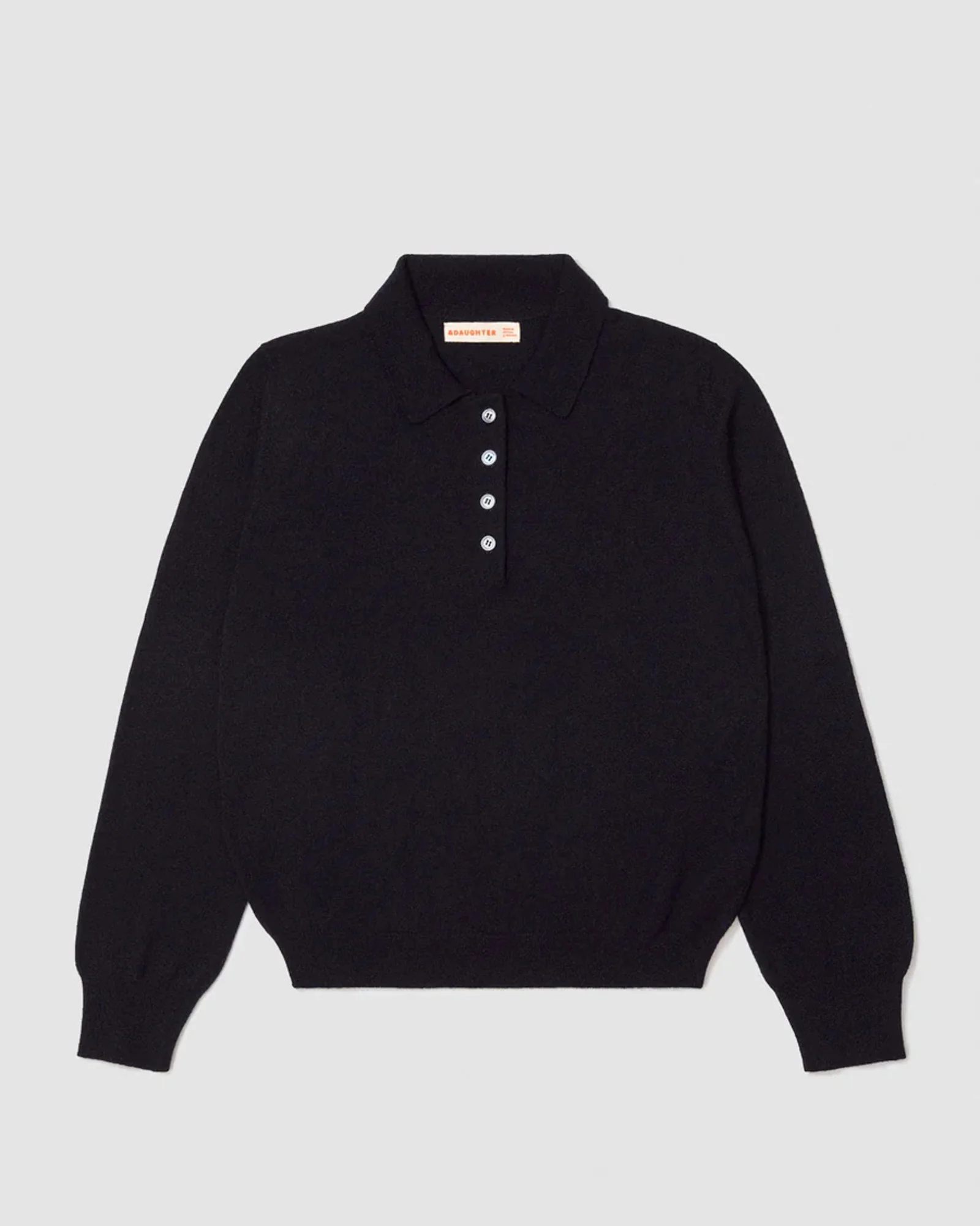 Aoife Cashmere Polo Shirt | Navy