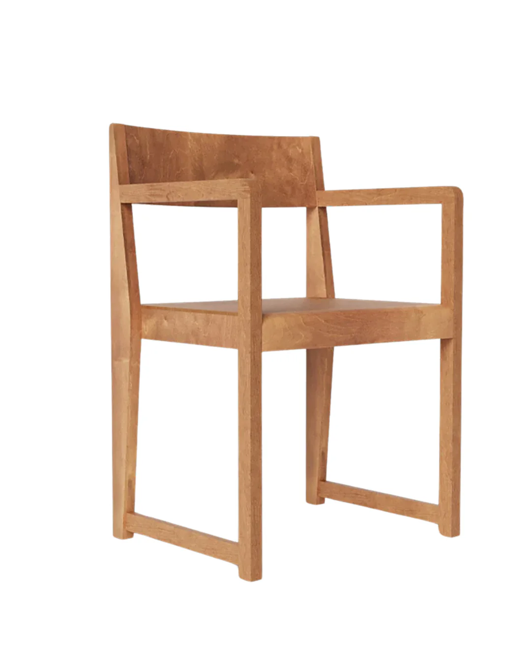 Armrest Chair 01 | Warm Brown Birch