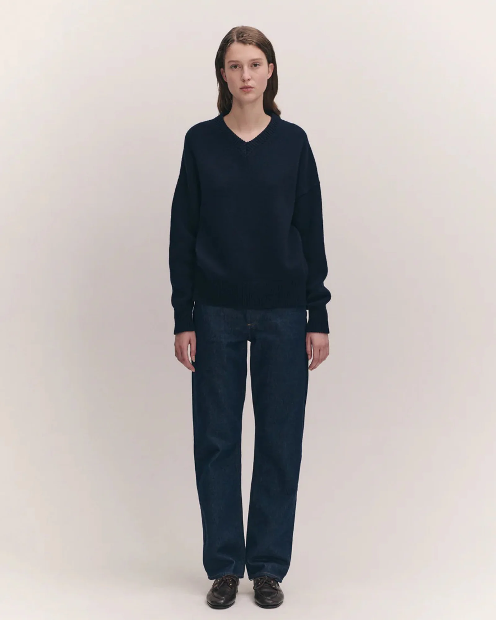 Balla Slouch V-Neck | Navy - Image 3