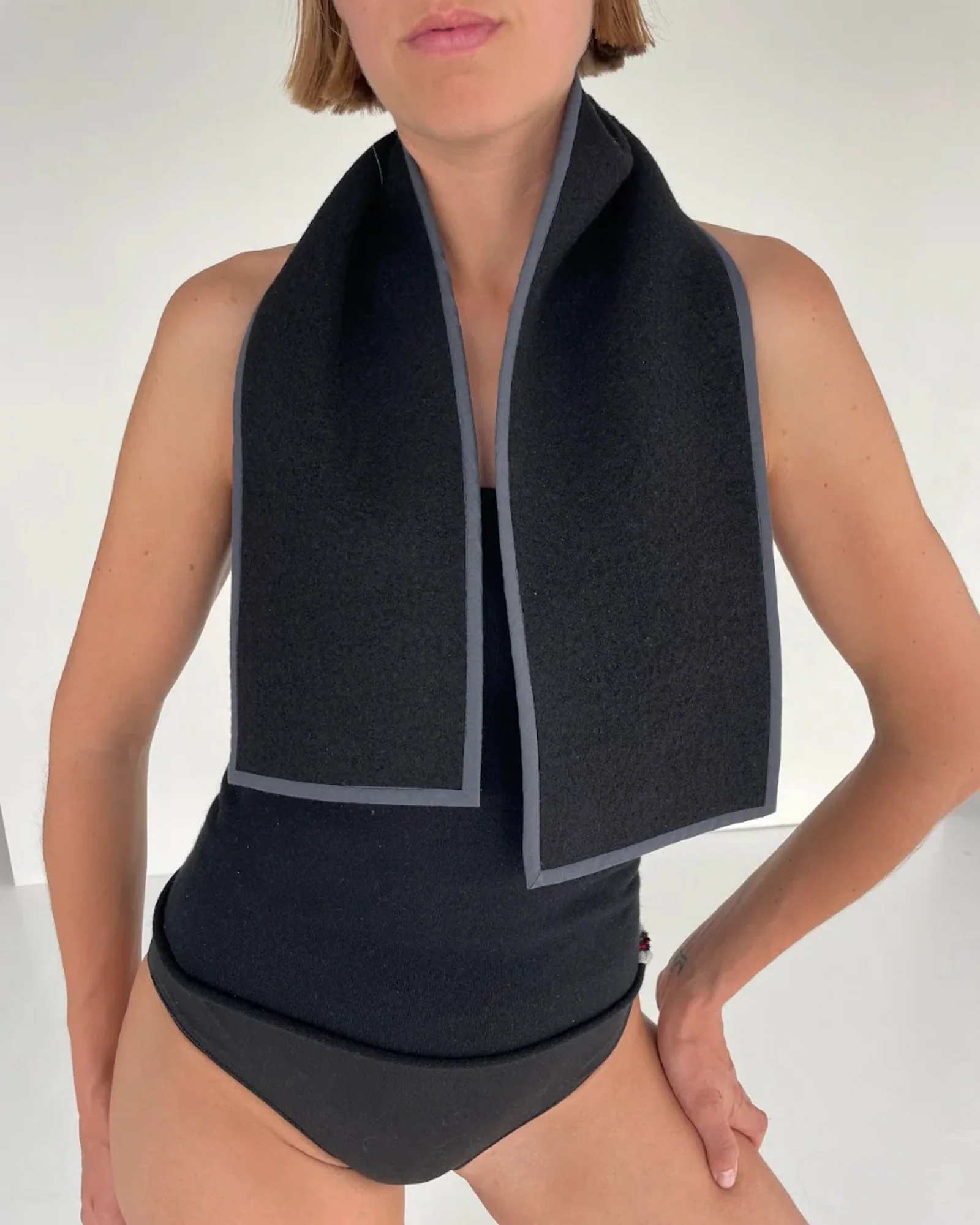 Boiled Wool Scarf | Mini | Lava - Image 3