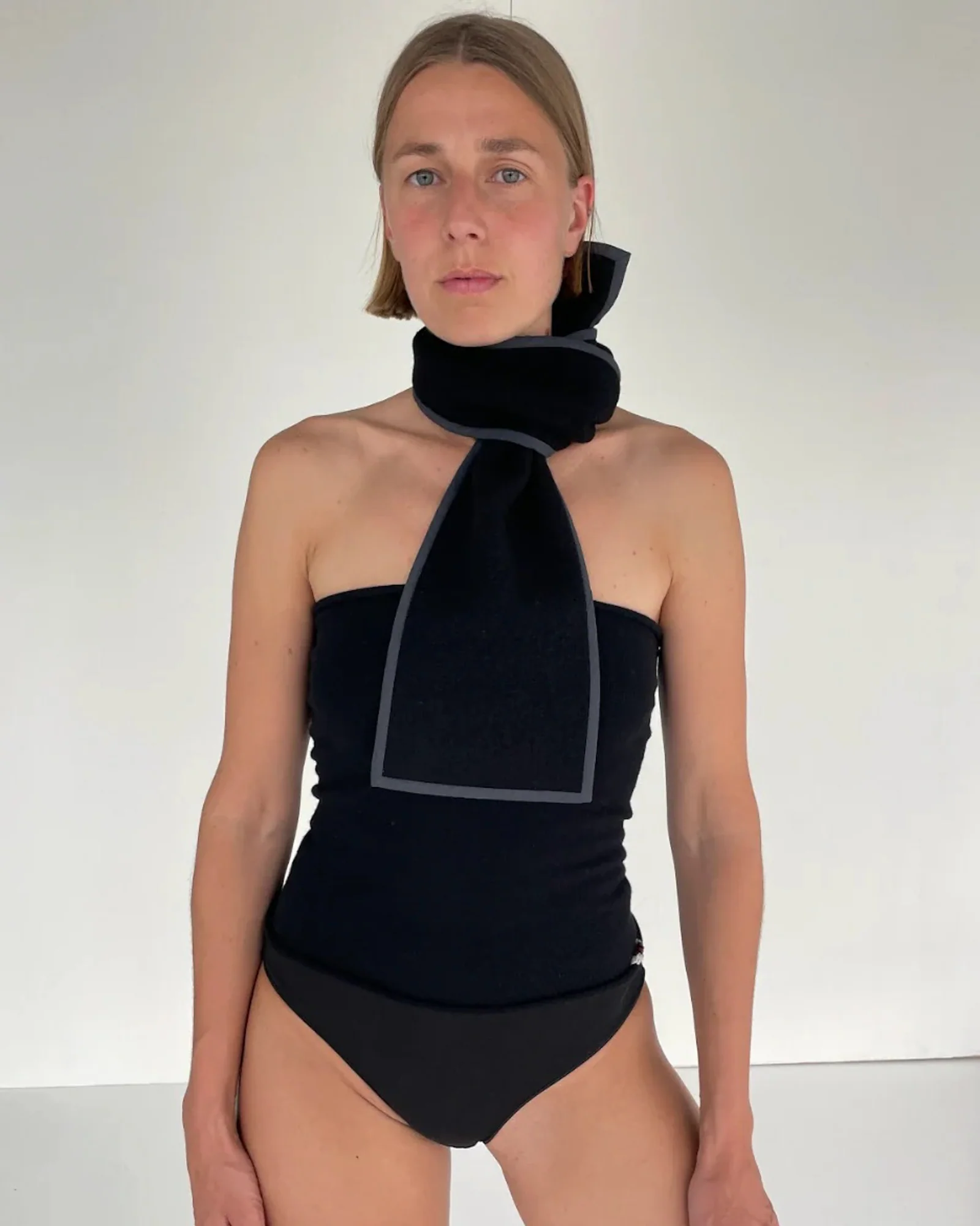 Boiled Wool Scarf | Mini | Lava - Image 4