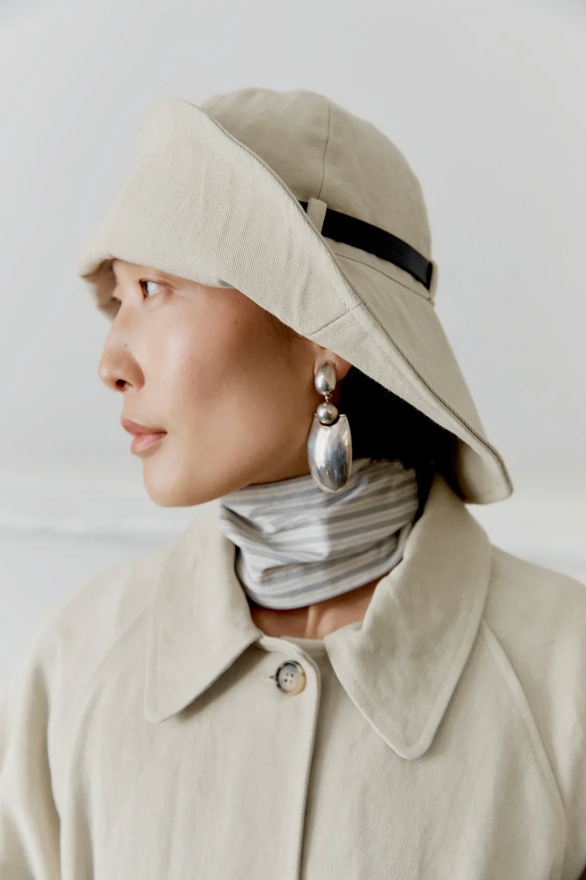 British Gabardine Sun Hat | Beige