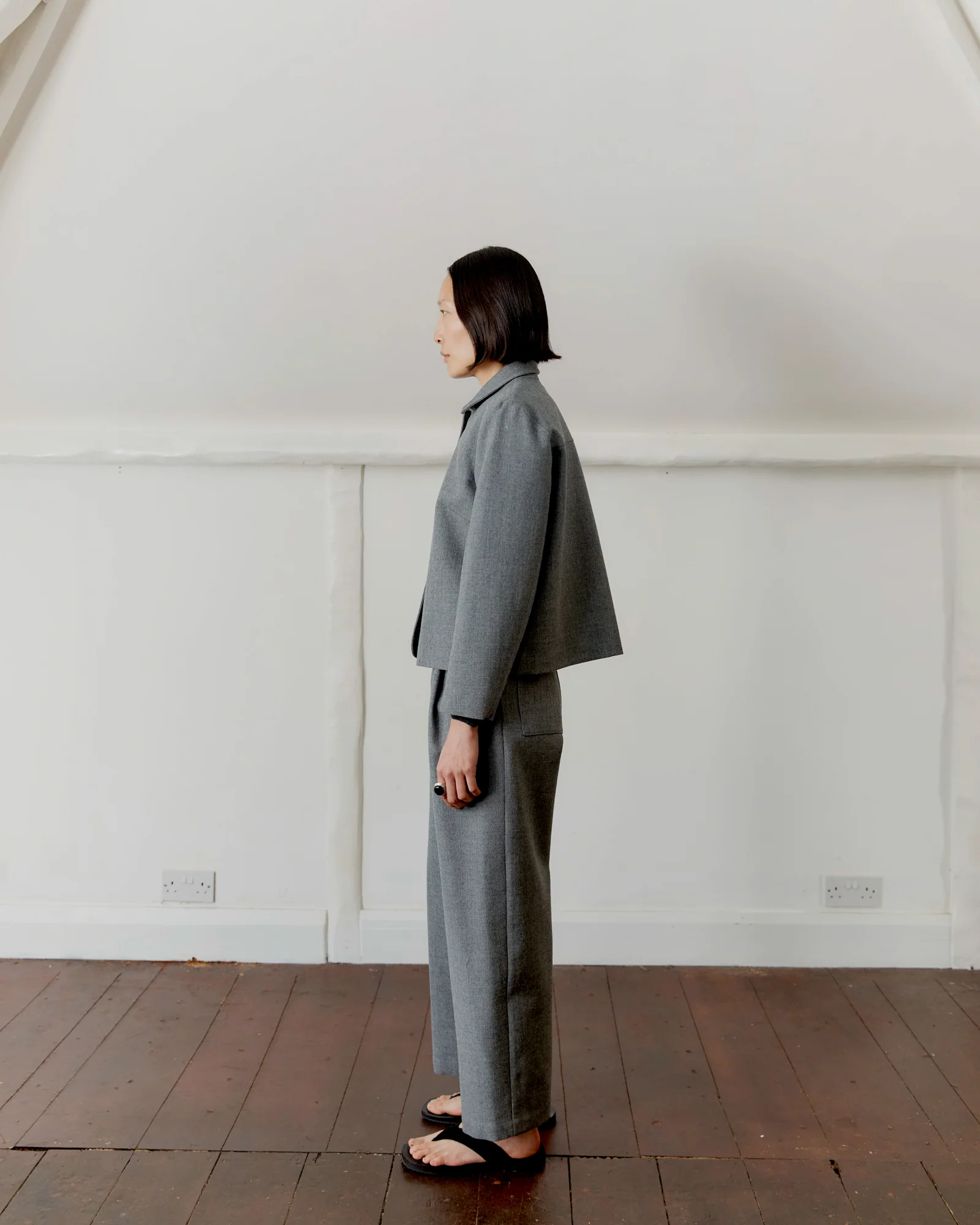 British Wool Lillie Jacket | Light Grey - Image 2