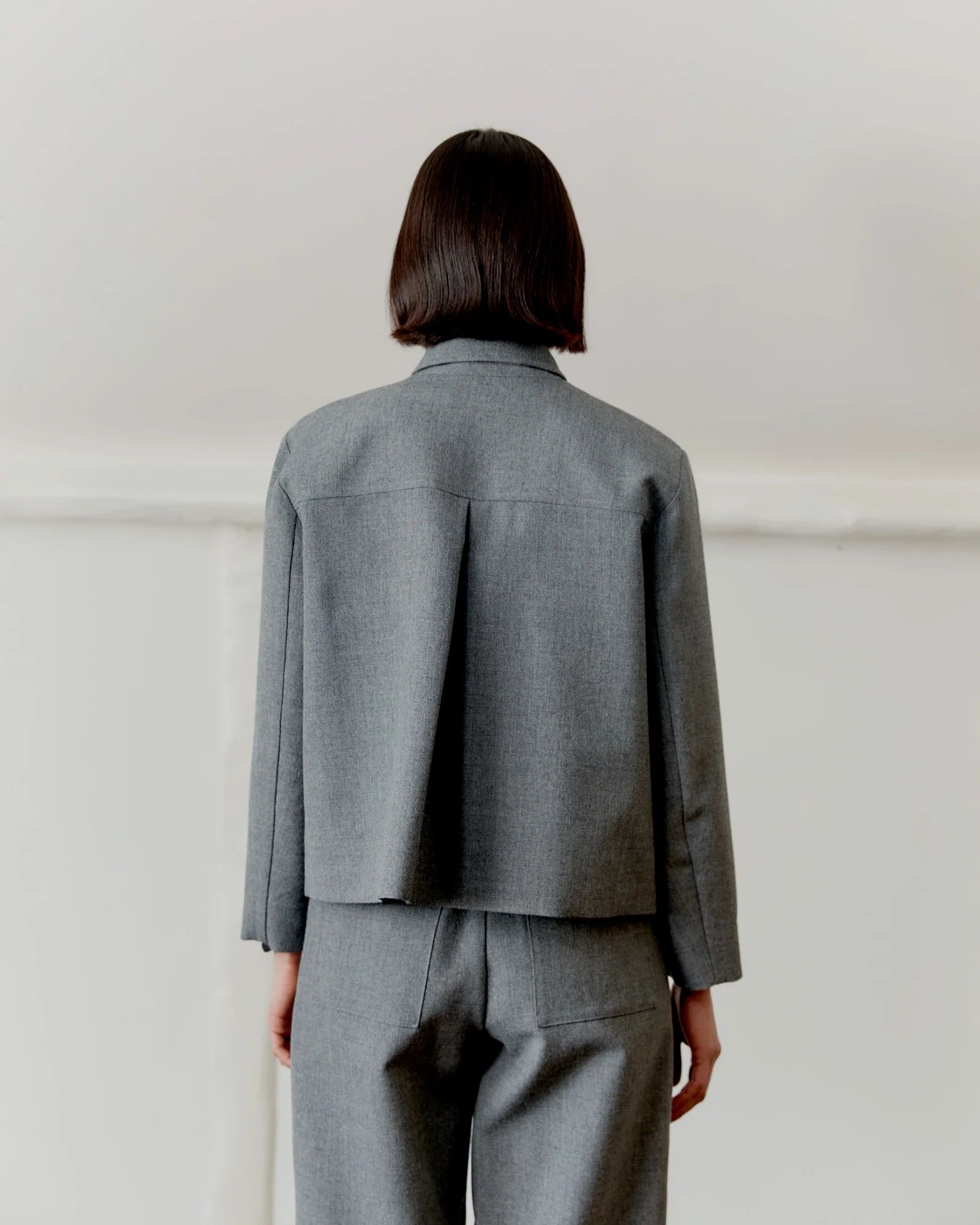 British Wool Lillie Jacket | Light Grey - Image 3