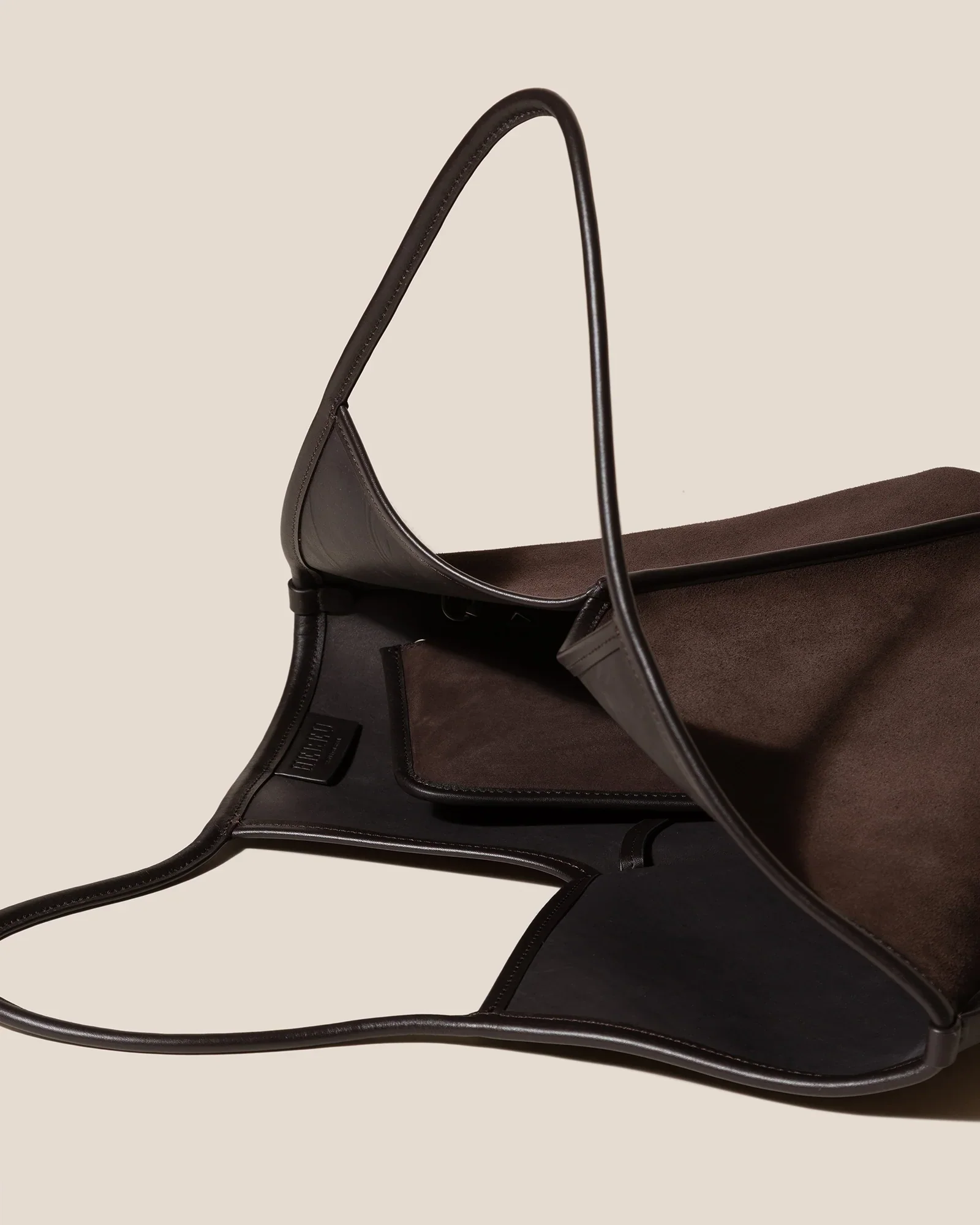 Calella Suede Tote Bag | Dark Brown - Image 3