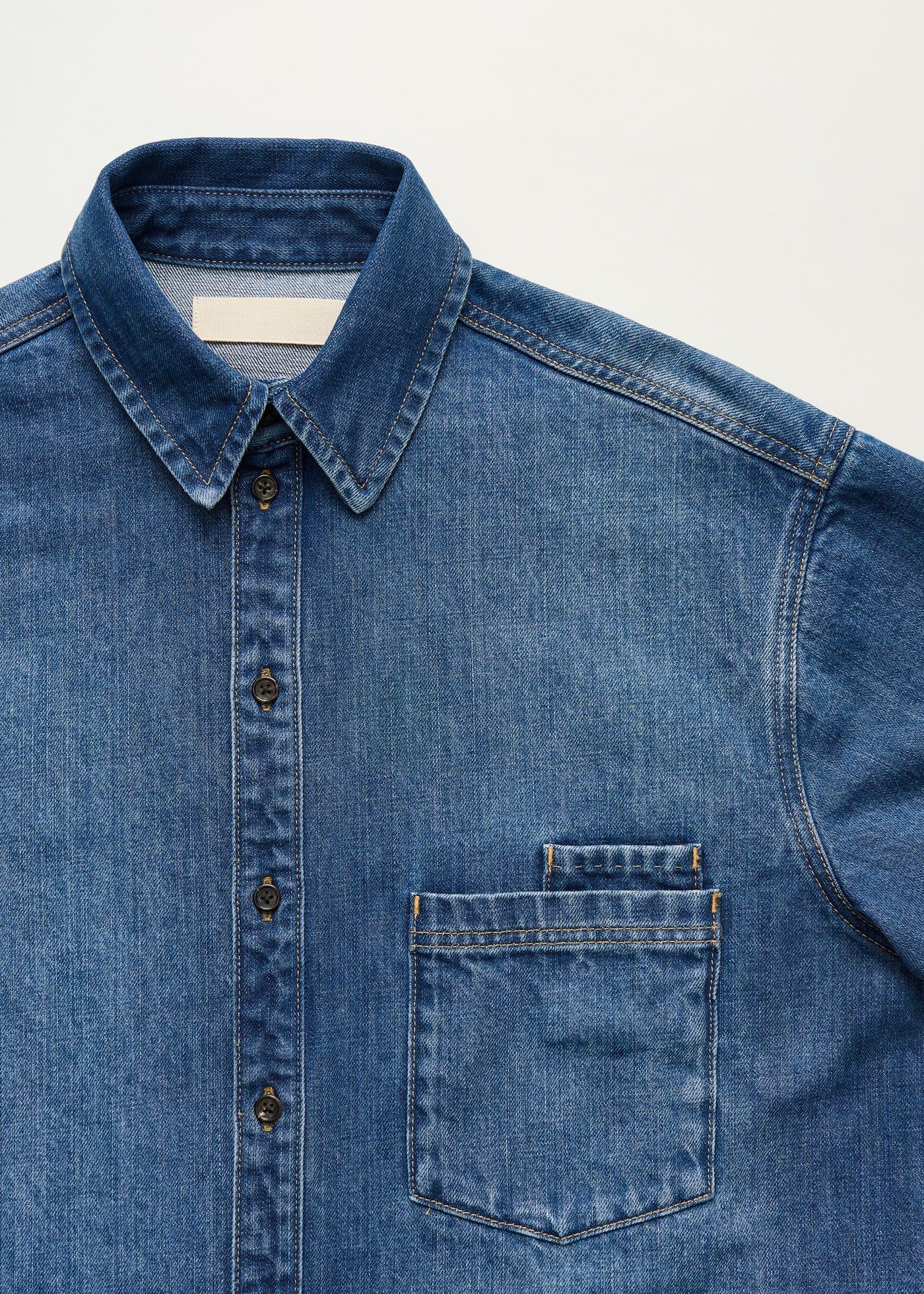 Casy Shirt Denim |Â Worn Blue - Image 5