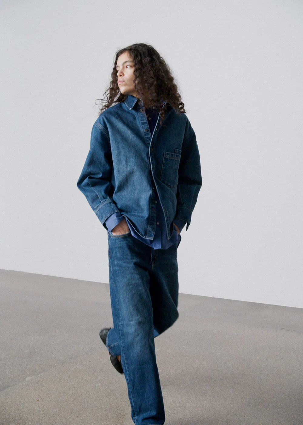 Casy Shirt Denim |Â Worn Blue - Image 6