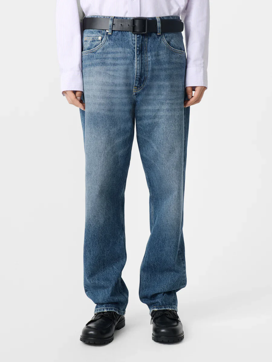 Riso Denim Pant | Worn Wash Indigo - Image 4