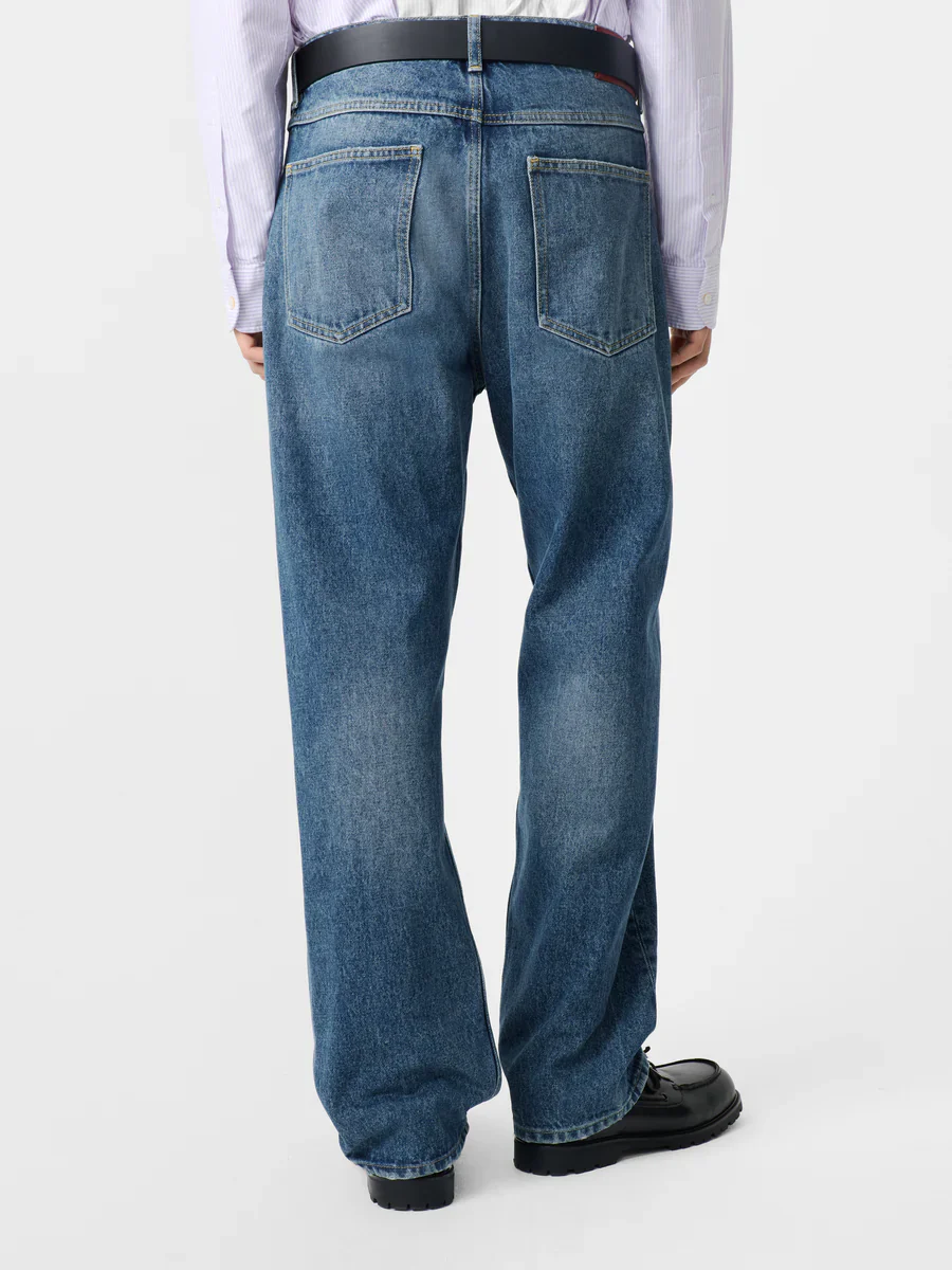 Riso Denim Pant | Worn Wash Indigo - Image 5