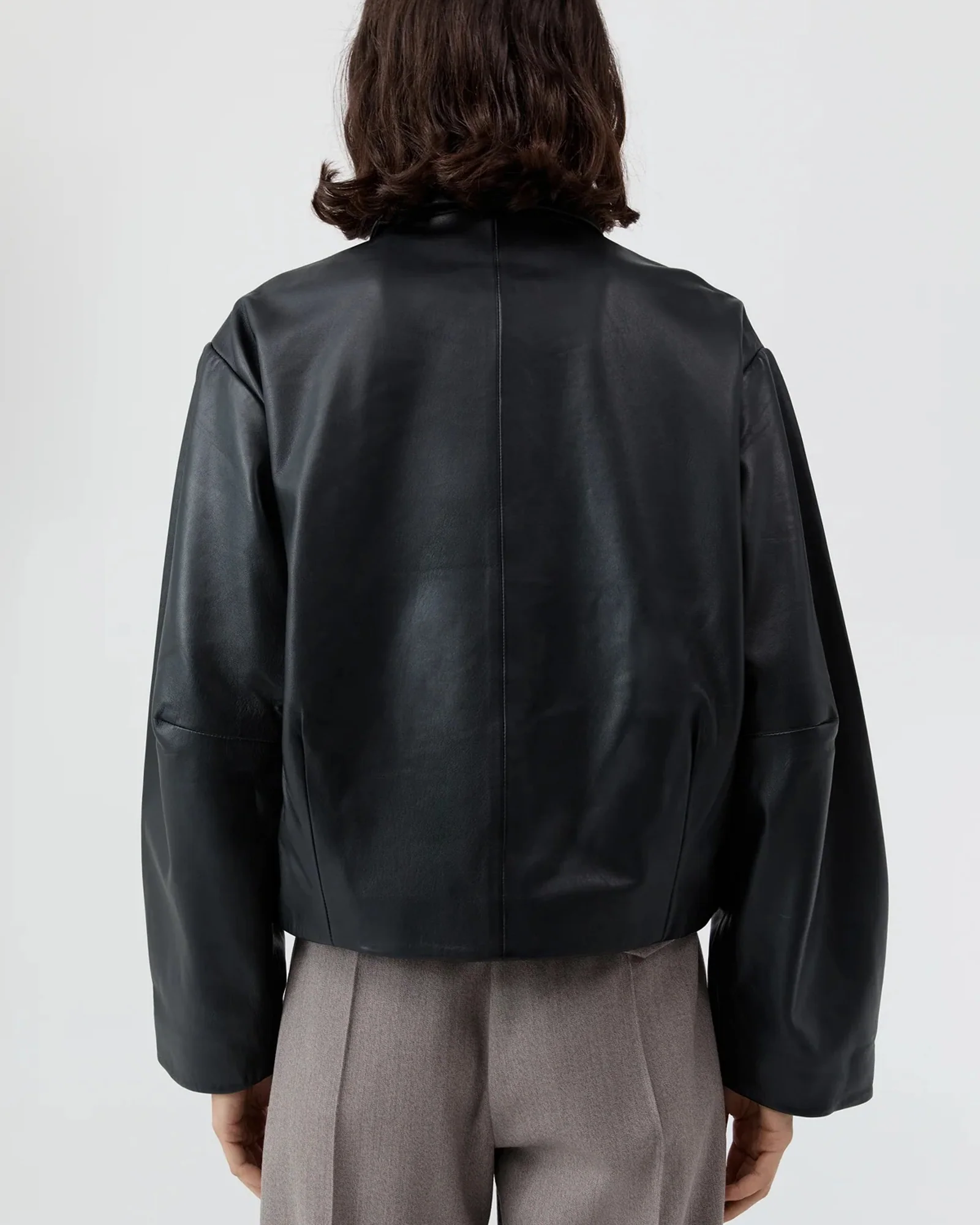 Cocoon Leather Jacket | Black - Image 5