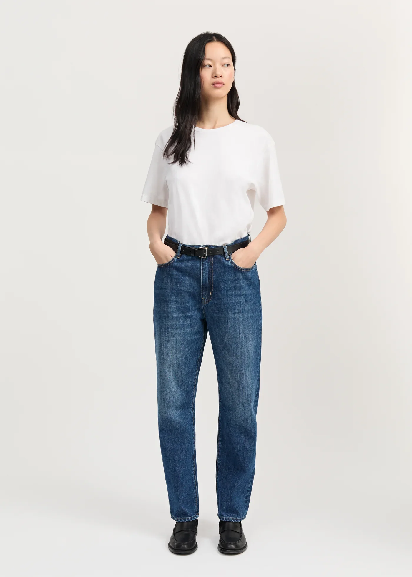Collin Midwaist Relaxed Jeans | Worn Blue - Image 3