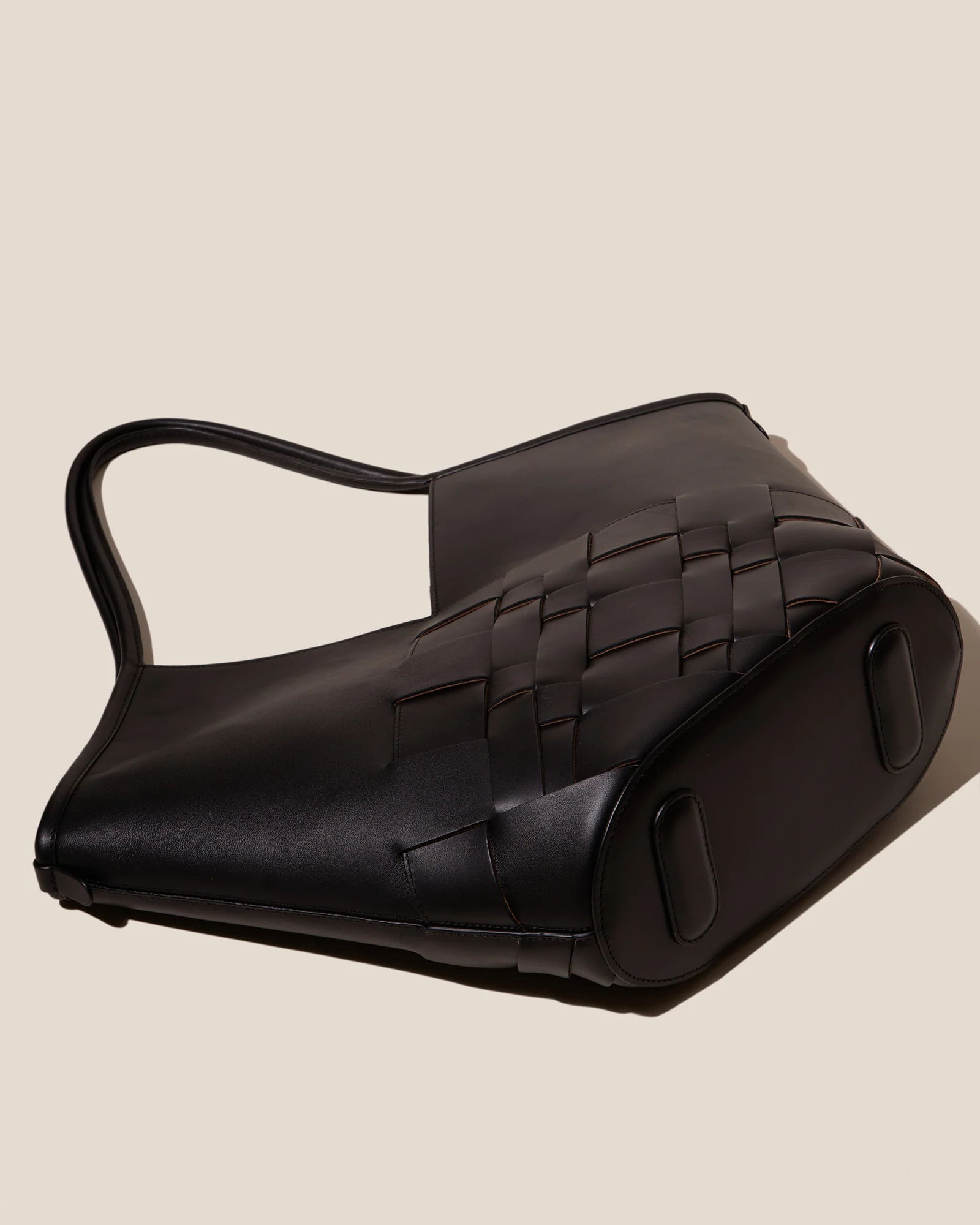 Coloma Leather Tote Bag |Â Black - Image 2