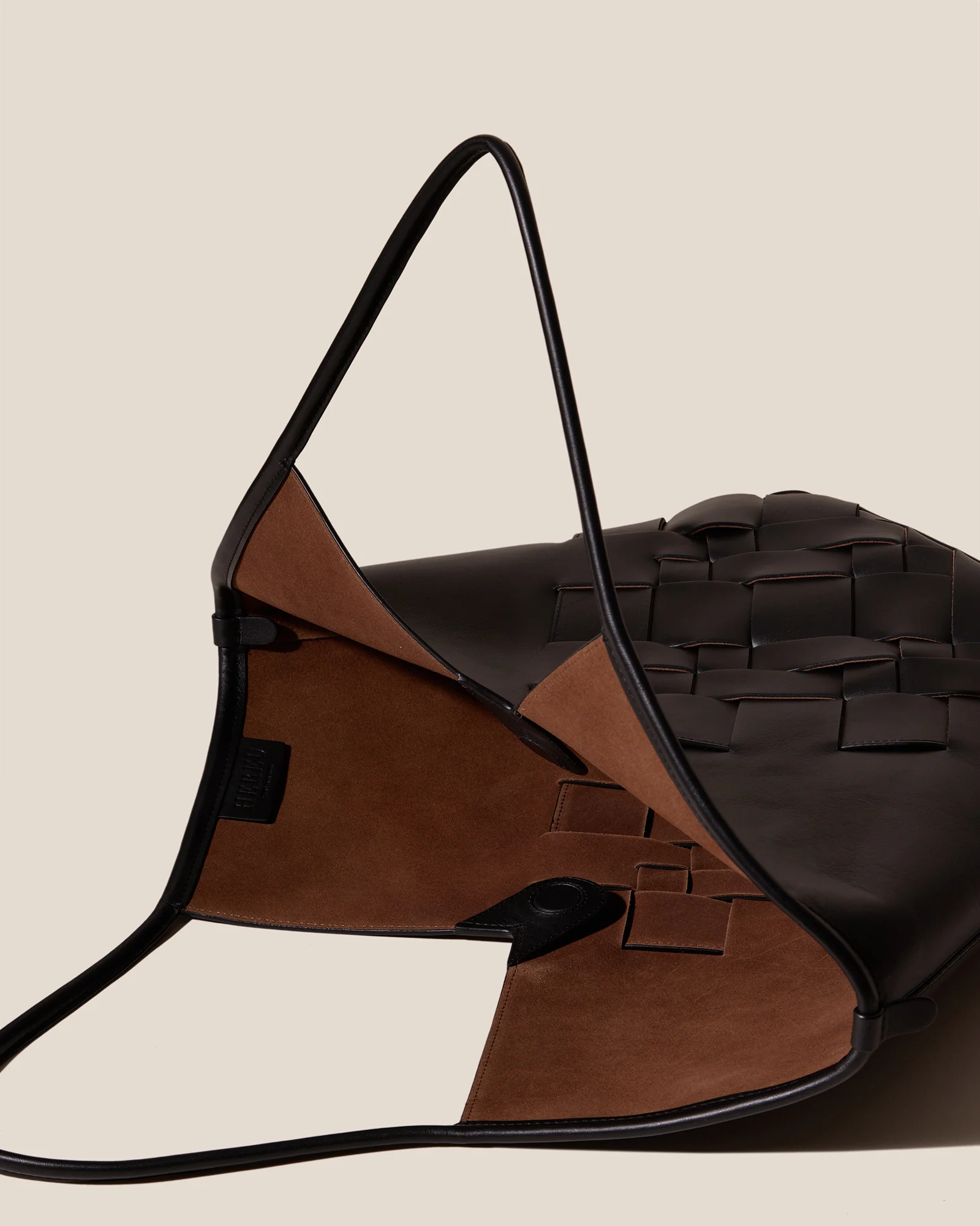 Coloma Leather Tote Bag |Â Black - Image 4