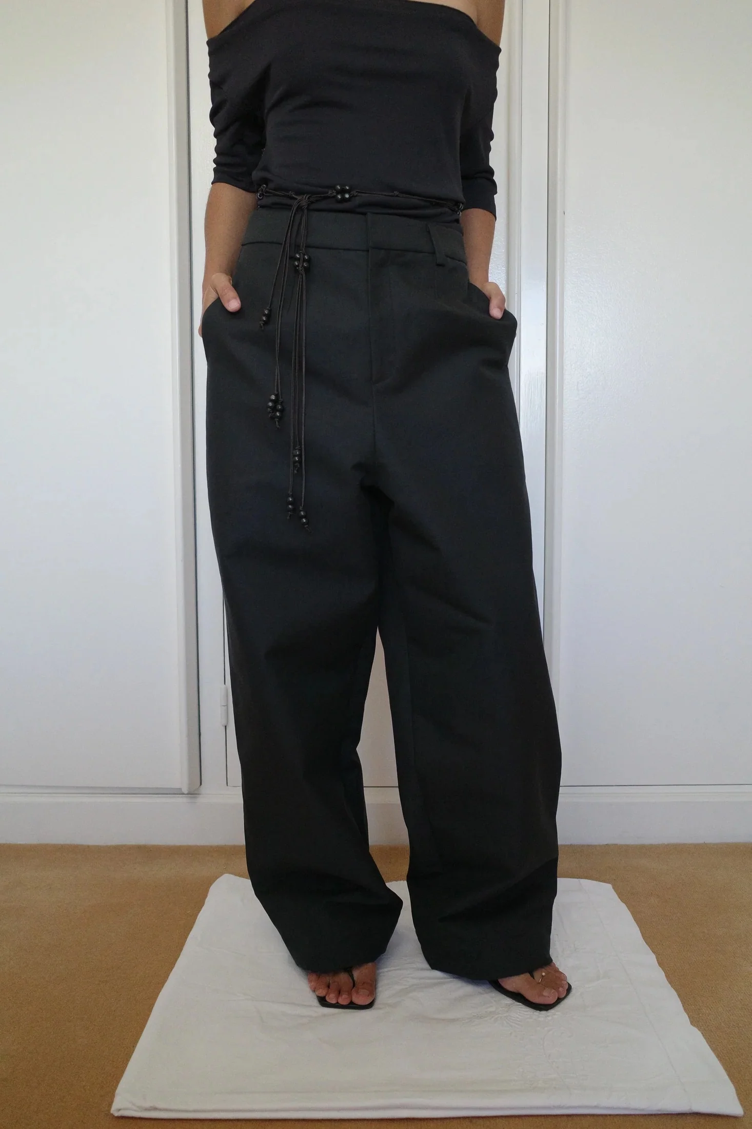 Cotton Gabardine Trousers | Obsidian Blue - Image 2