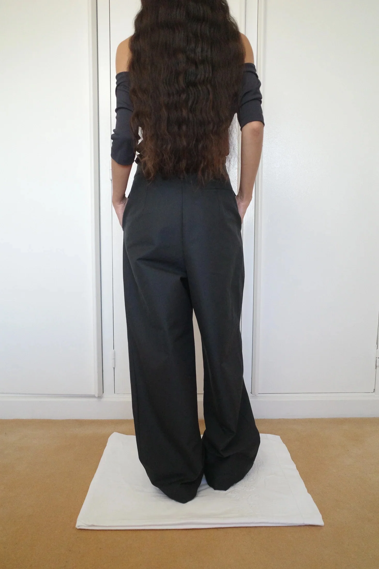 Cotton Gabardine Trousers | Obsidian Blue - Image 4