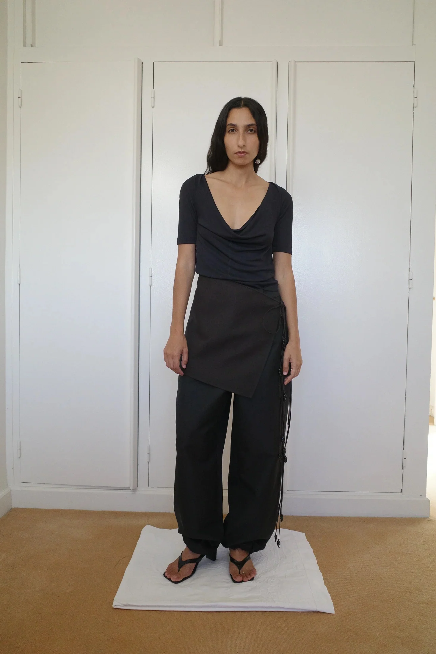 Cotton Gabardine Trousers | Obsidian Blue - Image 6