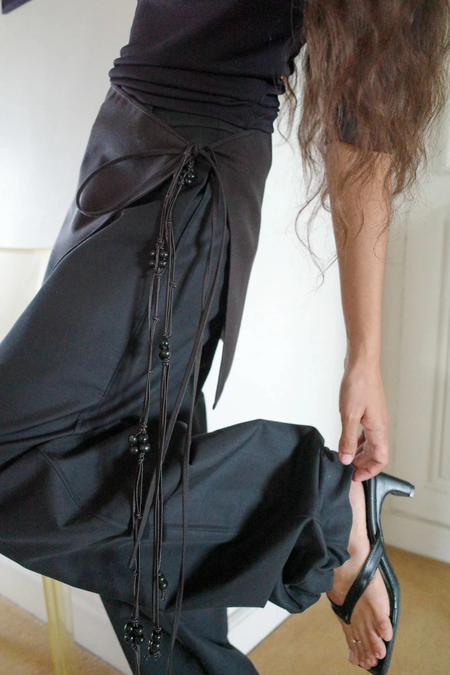 Cotton Gabardine Trousers | Obsidian Blue - Image 7