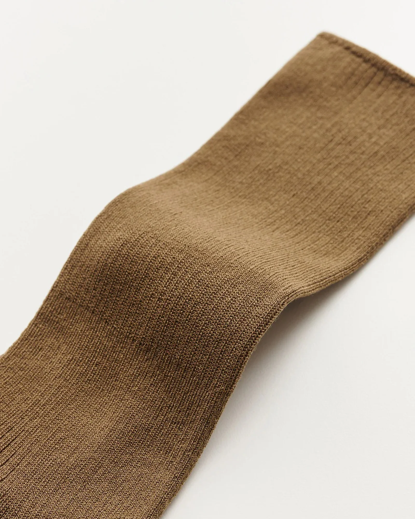 Cotton Rib Socks | Chestnut - Image 2