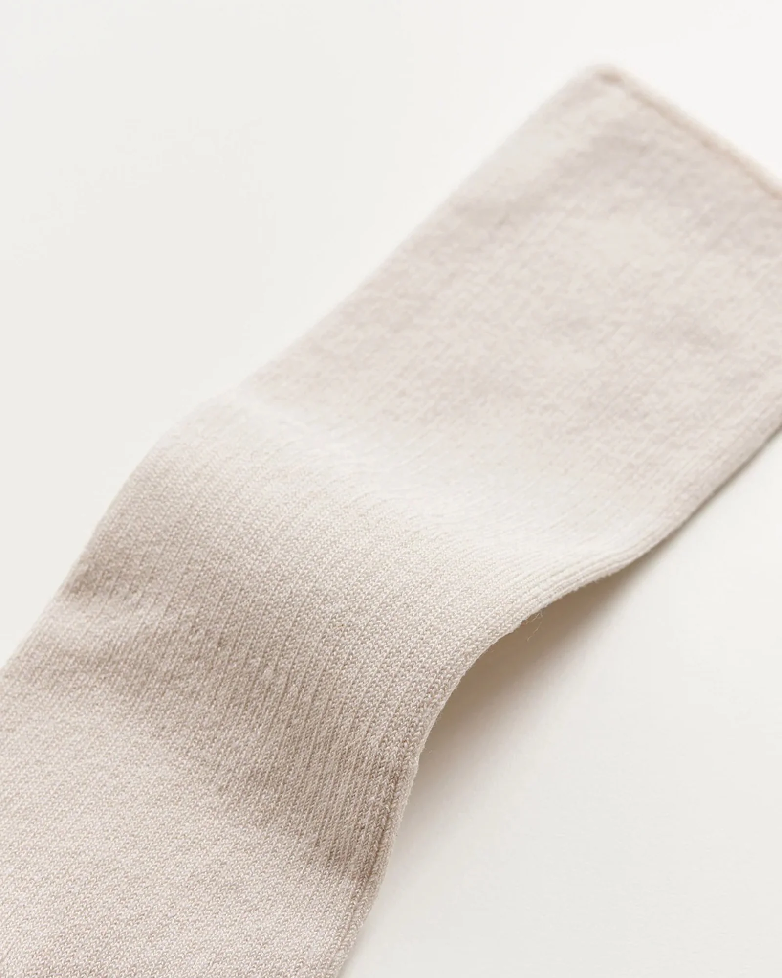 Cotton Rib Socks | Milk - Image 2