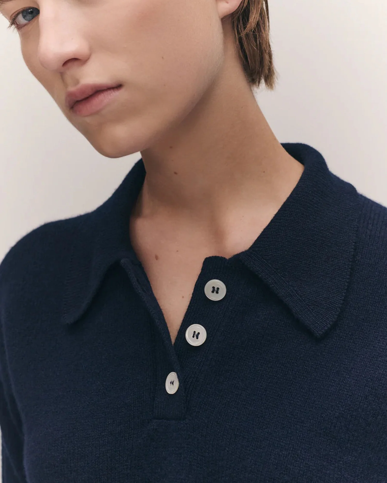 Edie Polo Shirt | Navy - Image 4