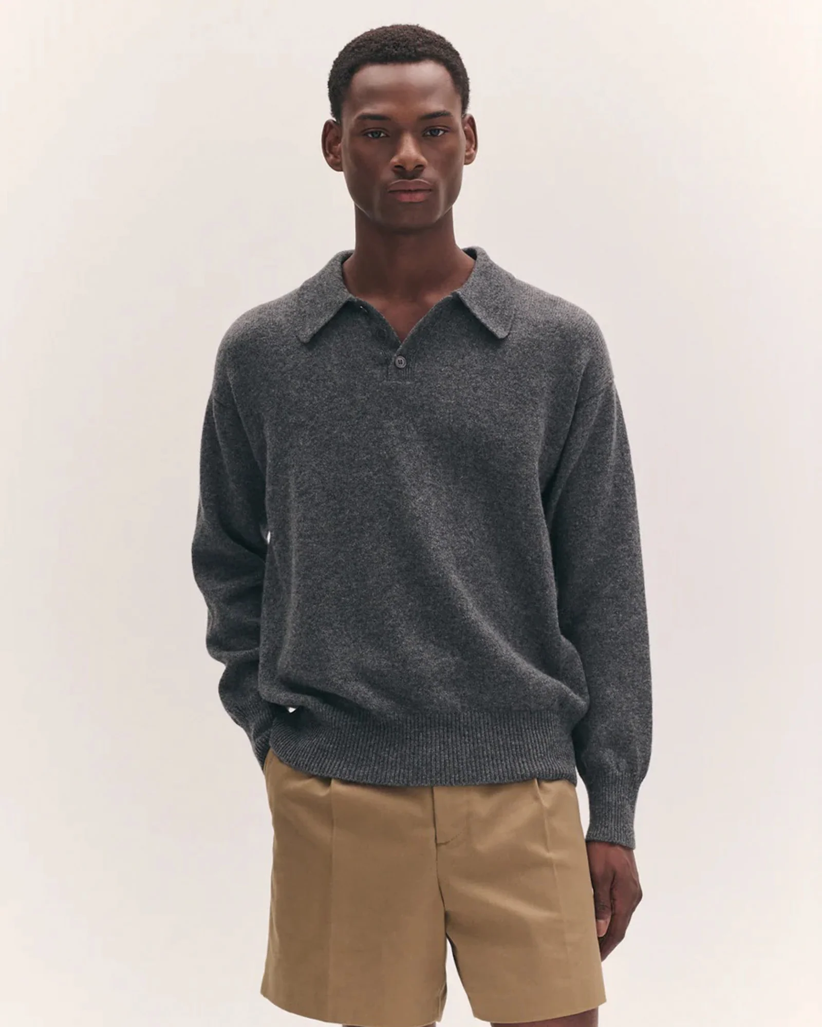 Edith Polo Shirt | Derby Grey - Image 2