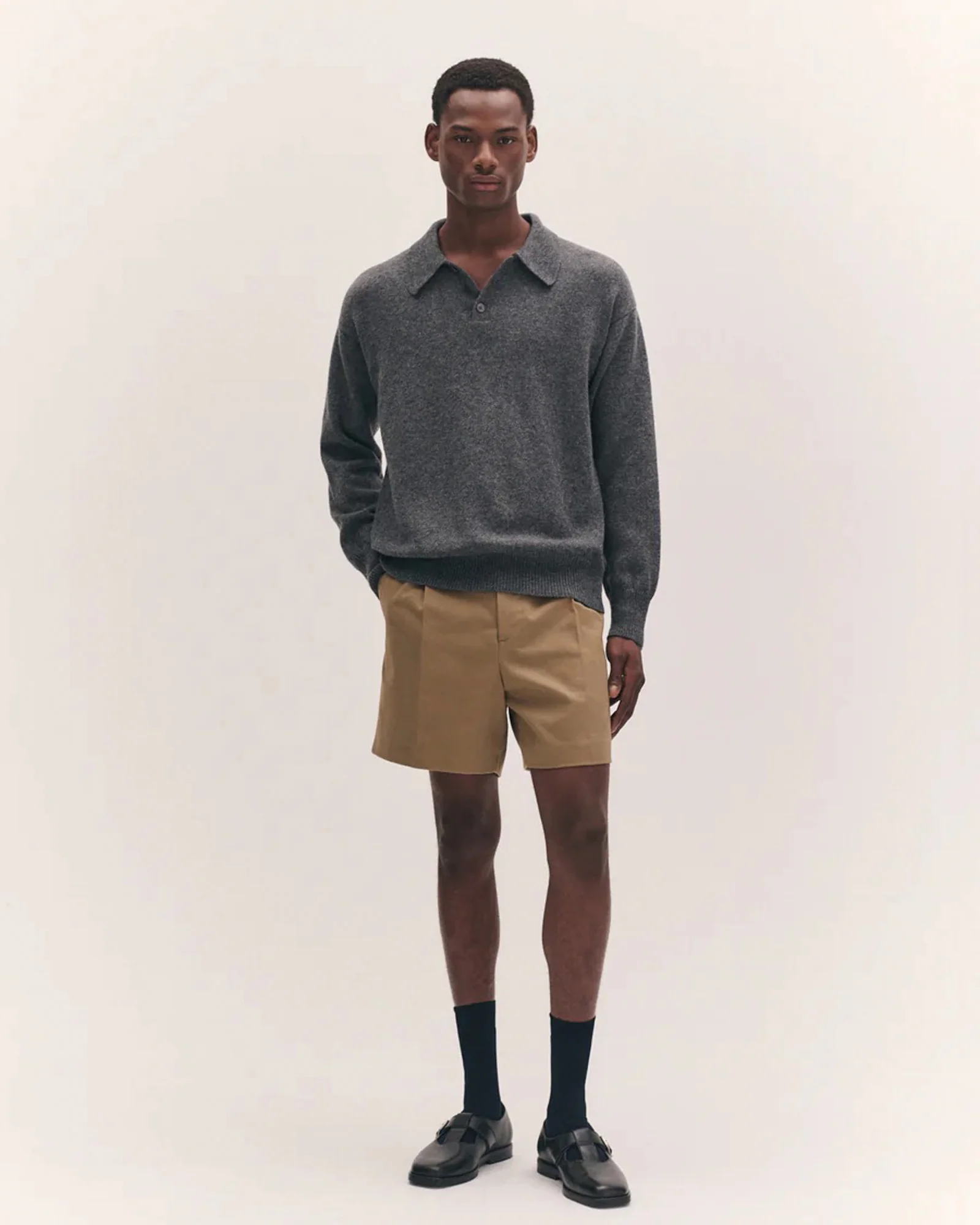 Edith Polo Shirt | Derby Grey - Image 3