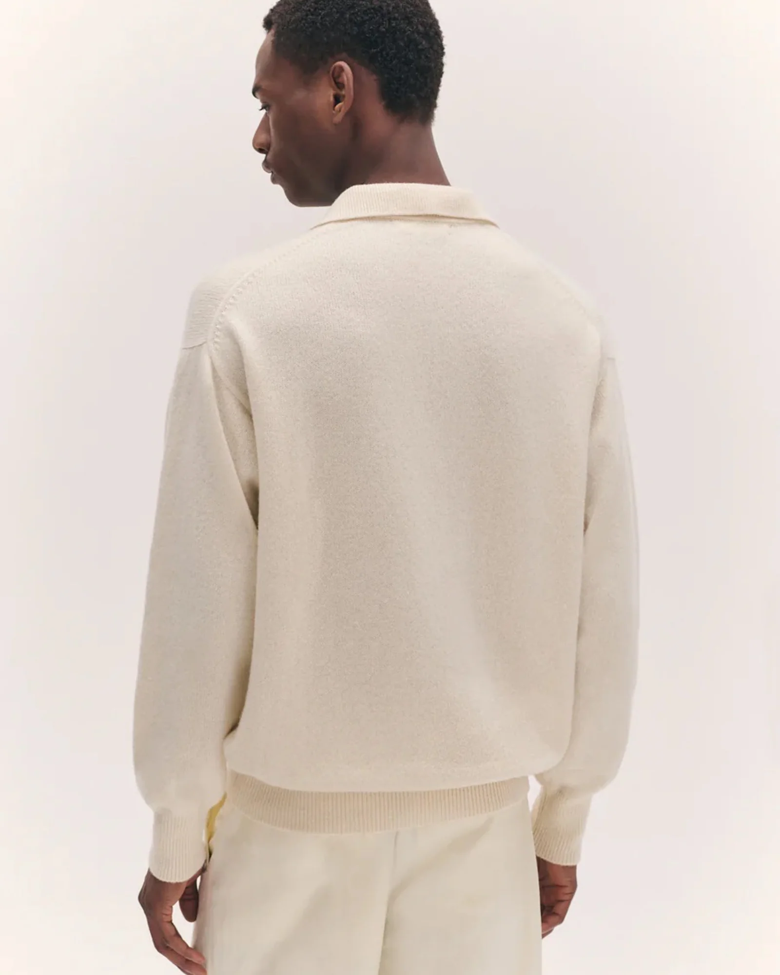 Edith Polo Shirt | White Undyed - Image 5