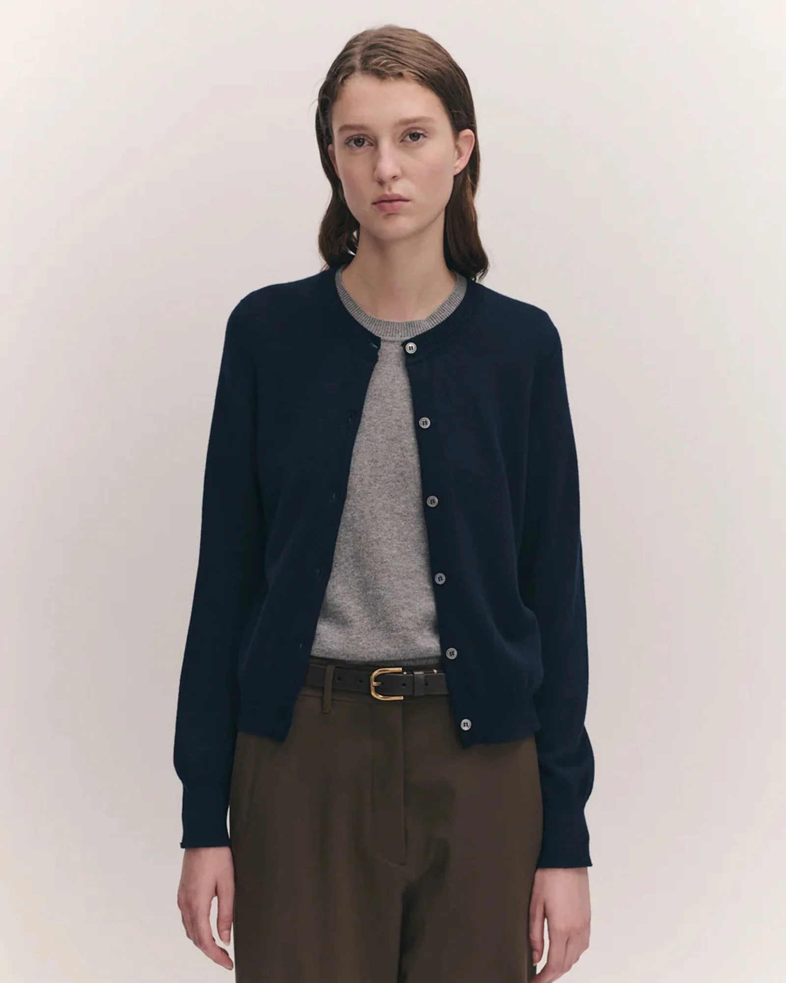 Enya Cashmere Cardigan | Navy - Image 2