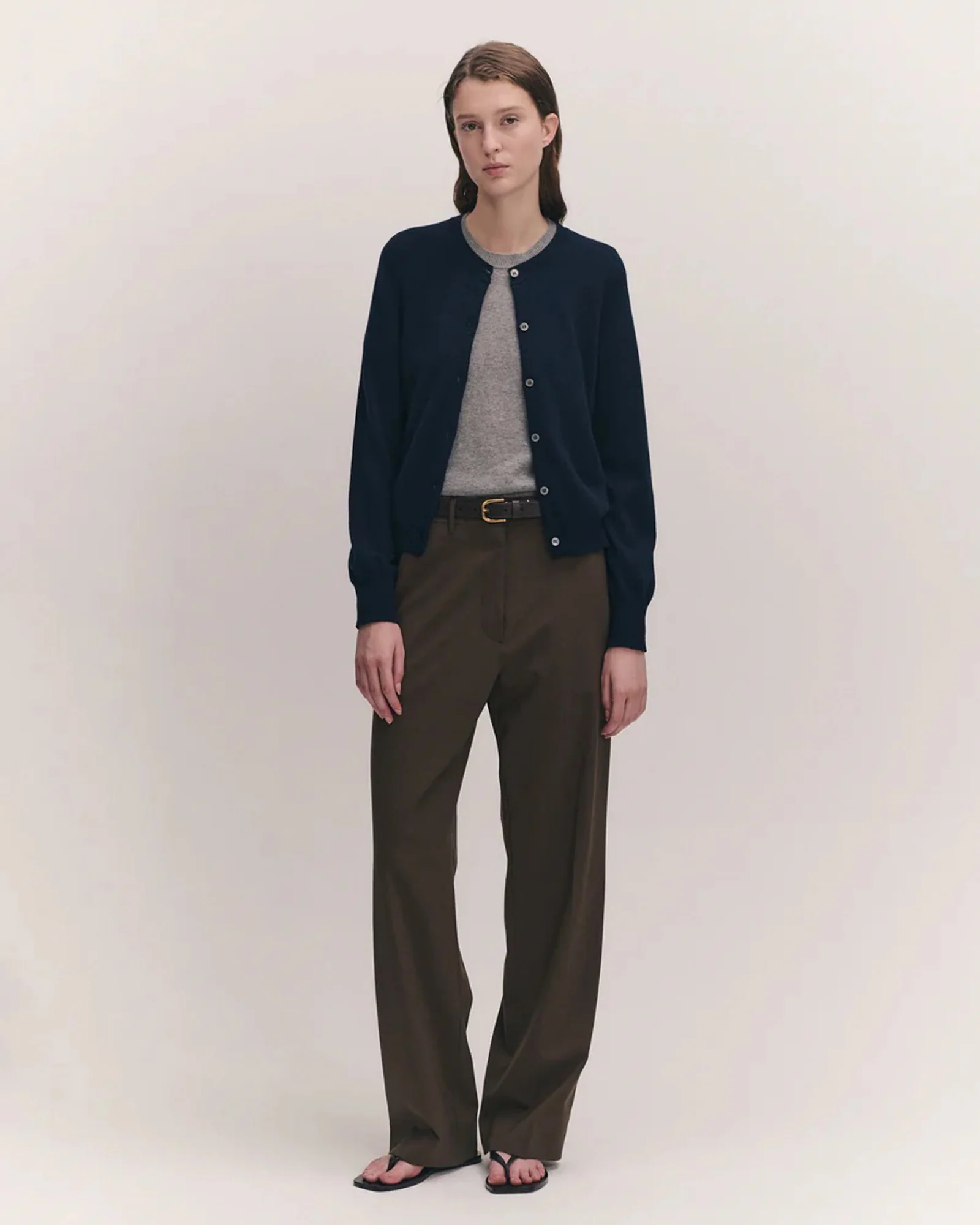 Enya Cashmere Cardigan | Navy - Image 3