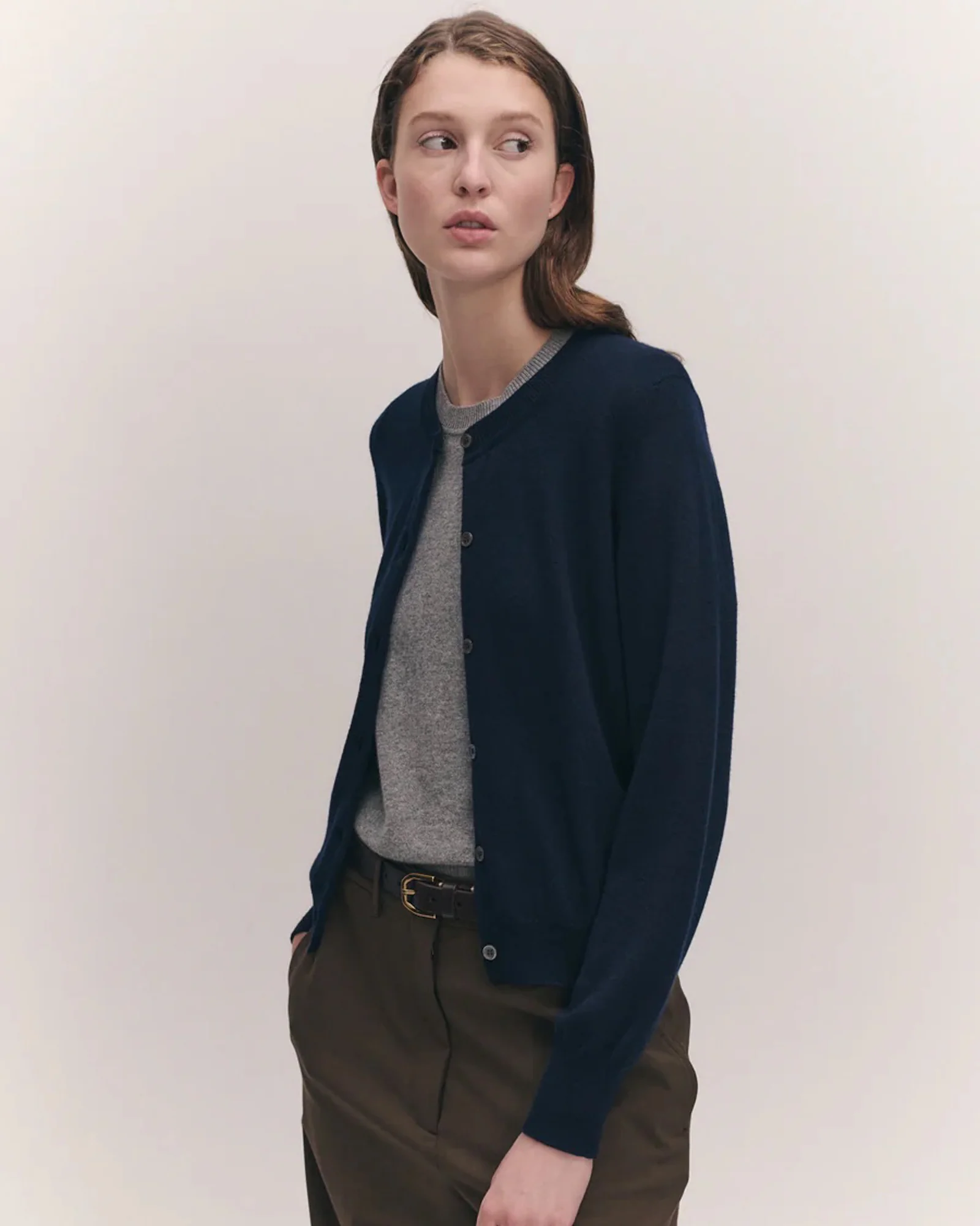 Enya Cashmere Cardigan | Navy - Image 4