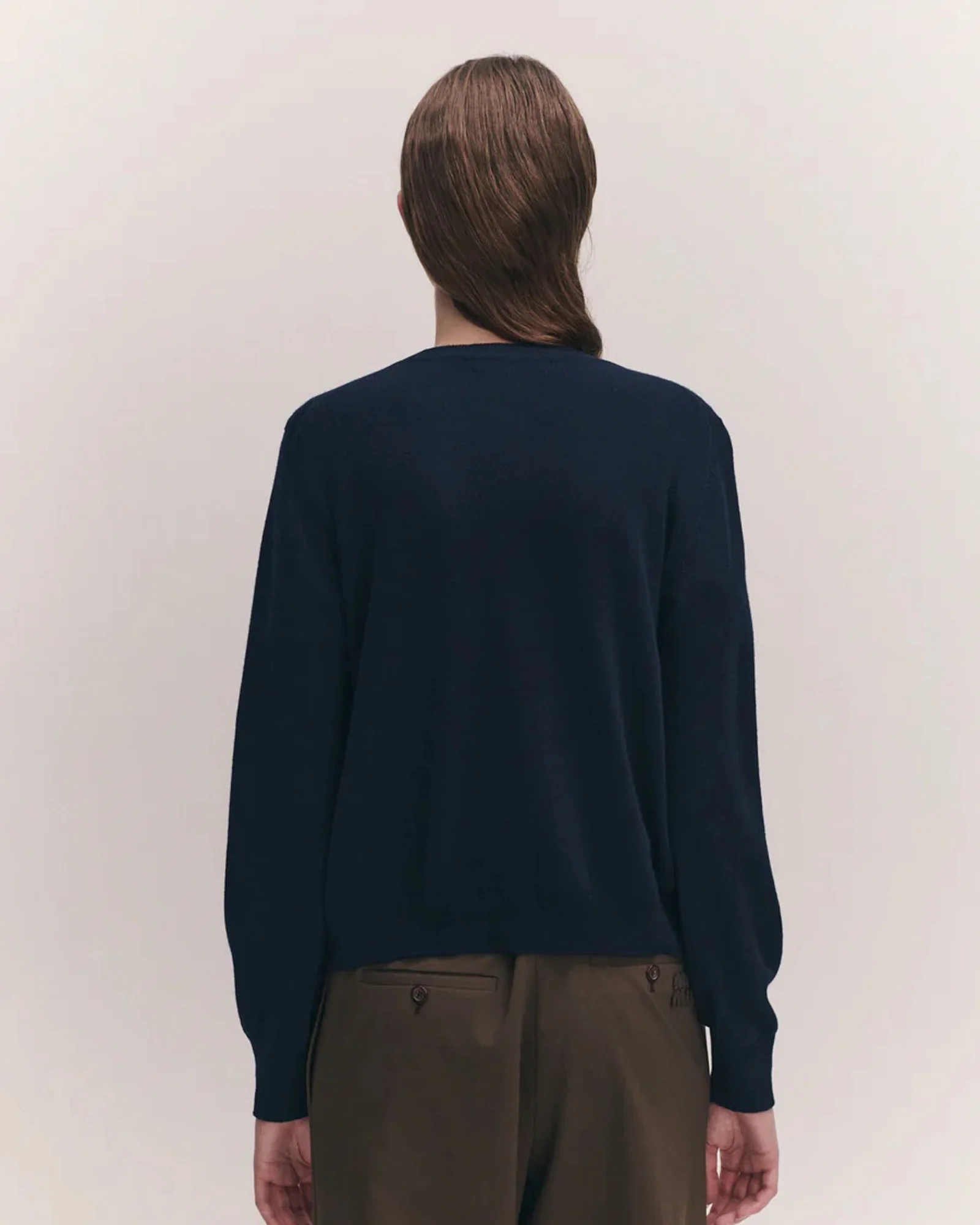 Enya Cashmere Cardigan | Navy - Image 6