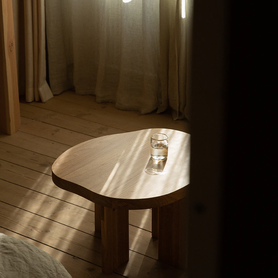 Farmhouse Side Table | Natural Oak | Pond - Image 3