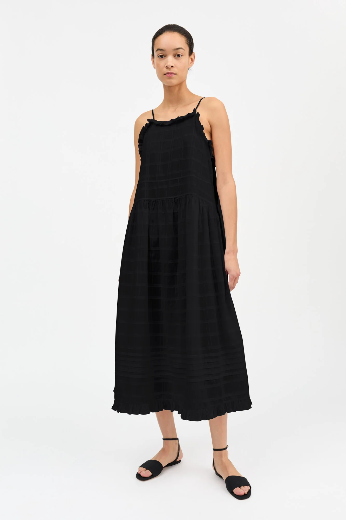 Fiore Strap Dress | Black - Image 2