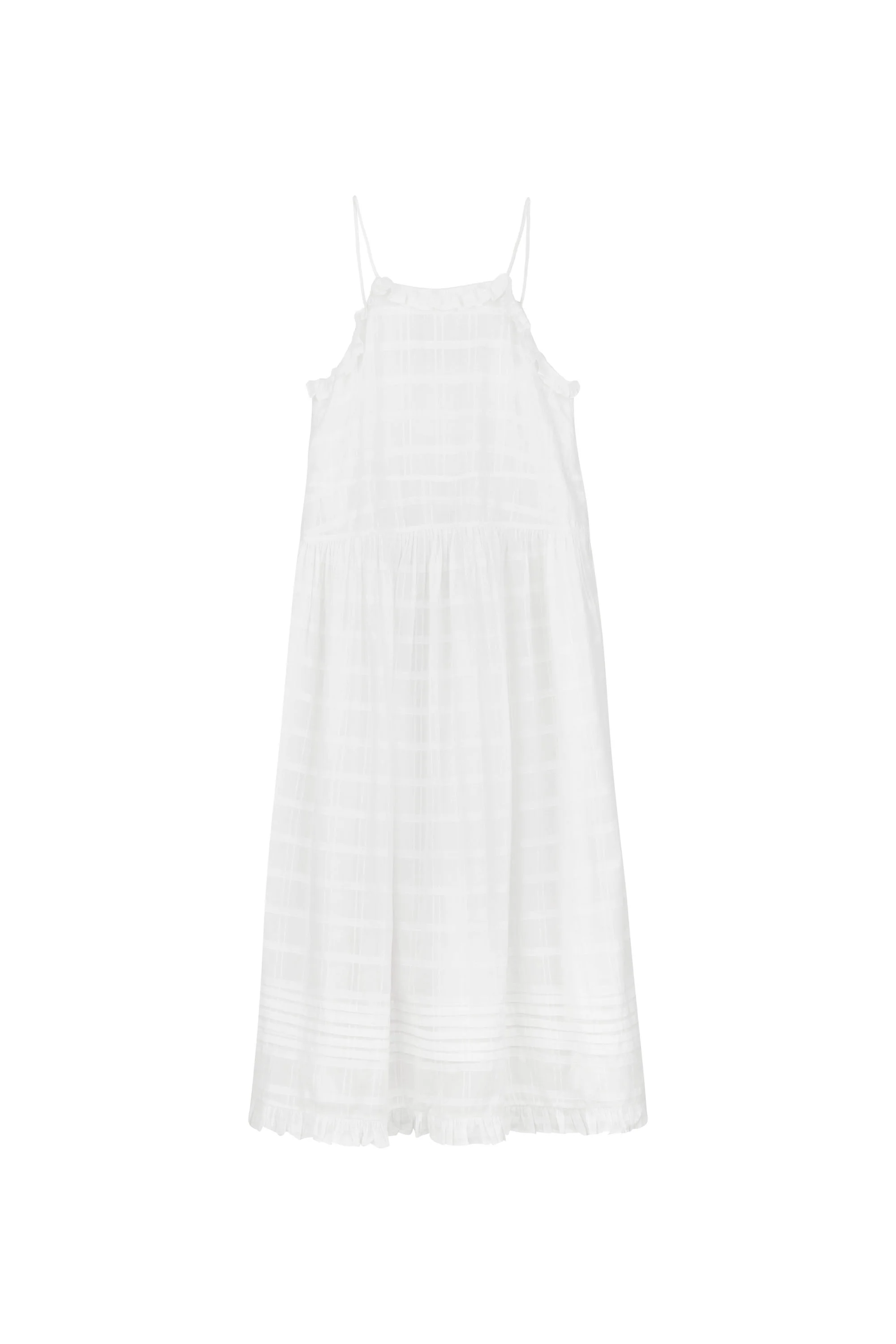 Fiore Strap Dress | Optic White