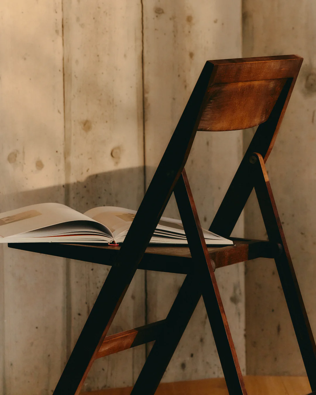 Folding Flat Chair | Dark Brown Birch - Image 2