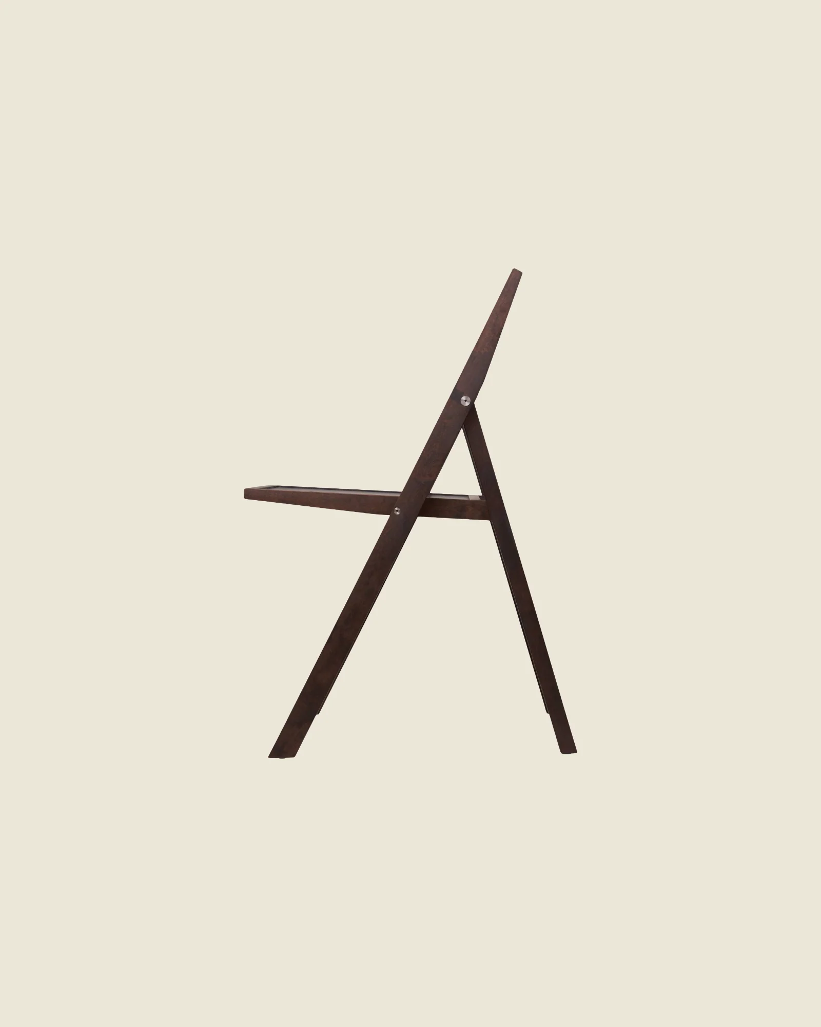Folding Flat Chair | Dark Brown Birch - Image 4