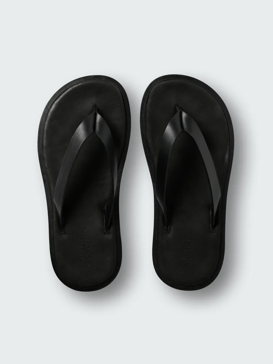 Curren Leather Sandal | Black - Image 5