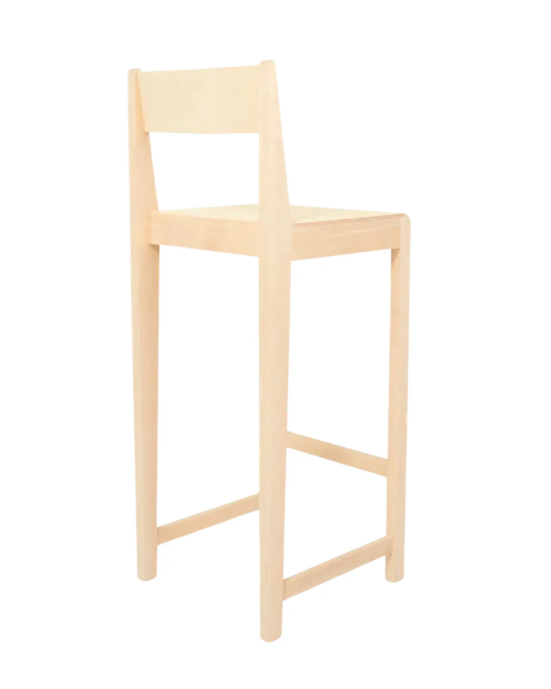 Bar Chair 01 | Natural Wood | H76 - Image 3
