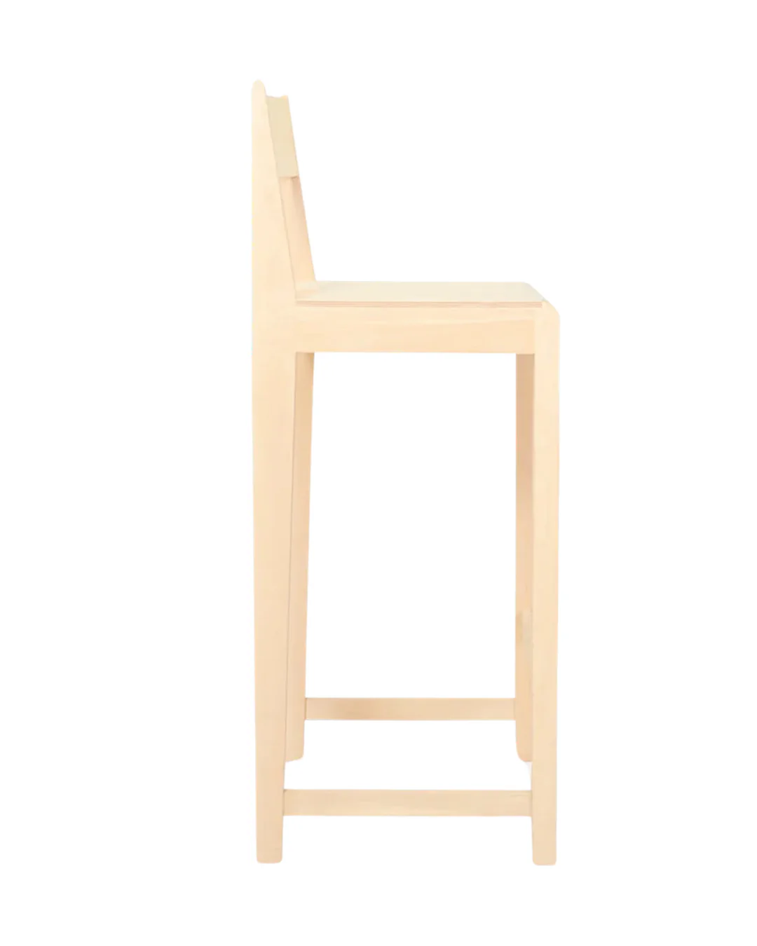 Bar Chair 01 | Natural Wood | H76 - Image 4