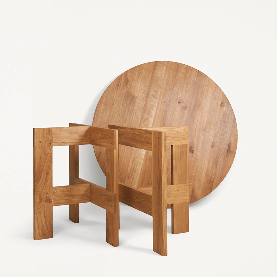Farmhouse Table | Natural Oak | Round | Ø120 - Image 2