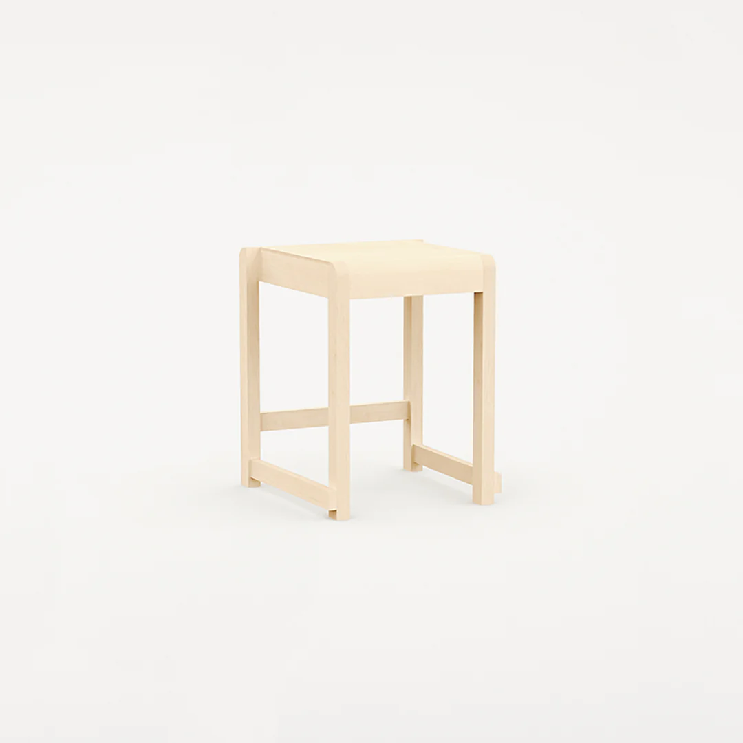 Low Stool 01 I Natural Wood