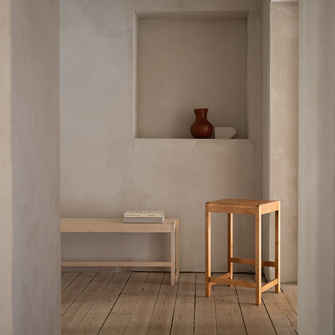 Stool 01 | Warm Brown Birch | H65 - Image 2