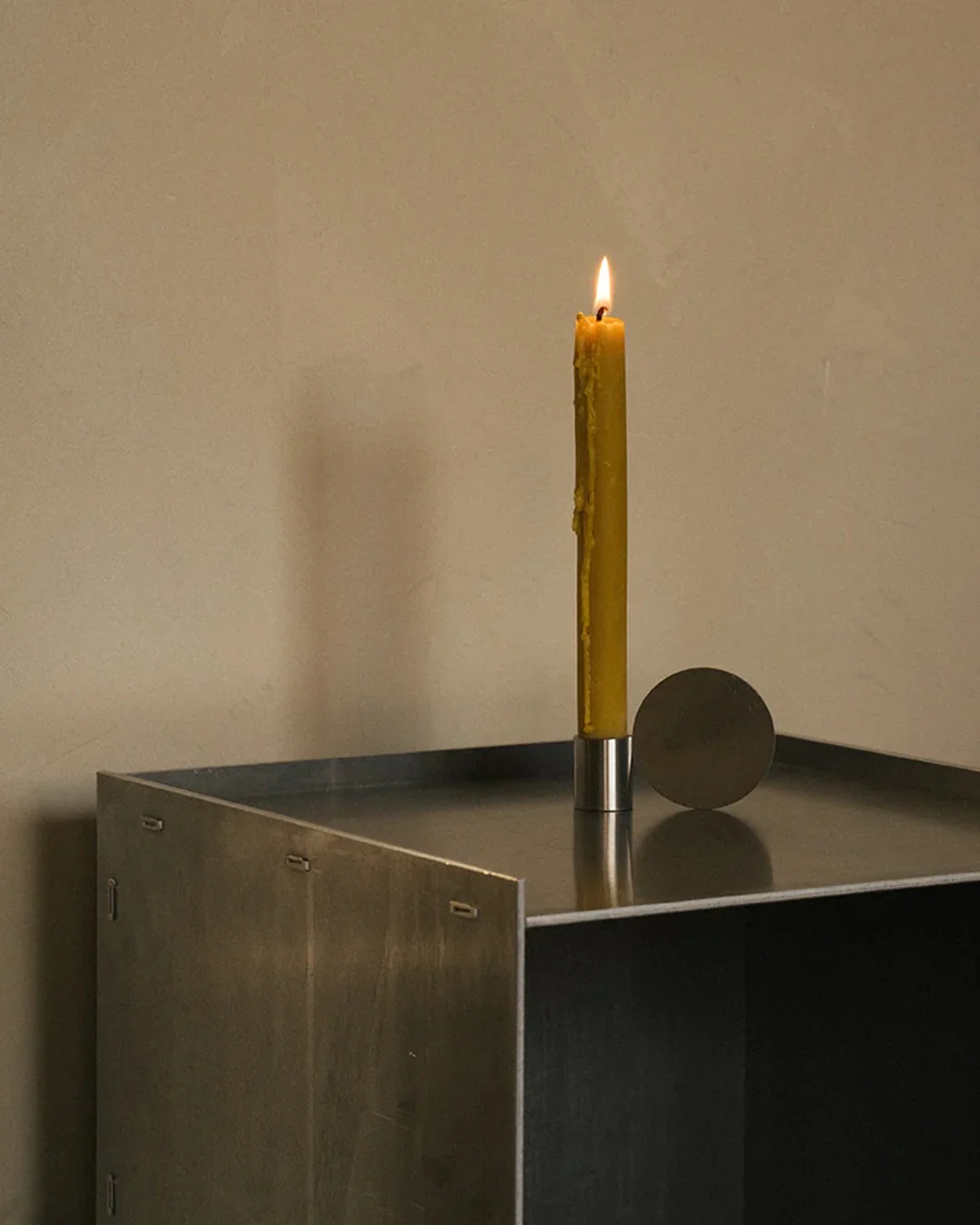 Fundament Candle Holder | Stainless Steel | Form 3 - Image 2
