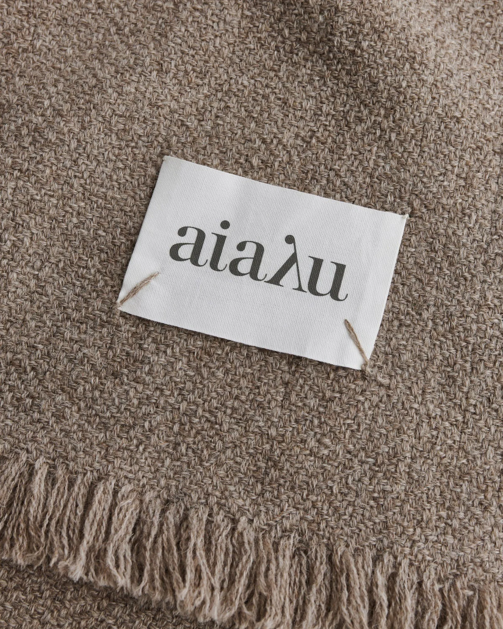Haya Wool Throw | Pure Soil - Image 3